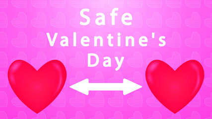 Keep a safe distance while celebrating Valentine's Day.