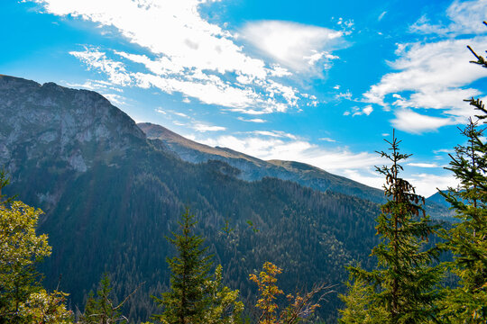 Zakopane widok zna g&oacute;ry -czerwony szlak 