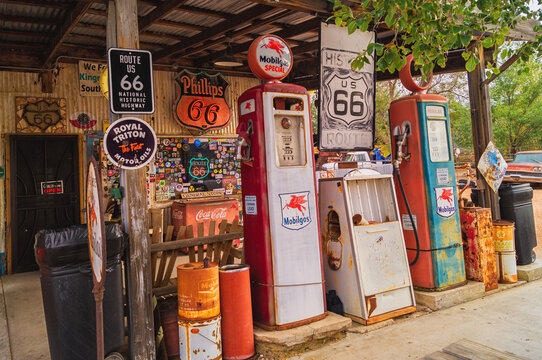 October 25,2015,Route 66,Arizona,USA, : Views of the route 66 decorations in Arizona,USA.