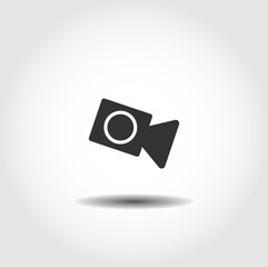 Video camera isolated vector icon. camera, media design element