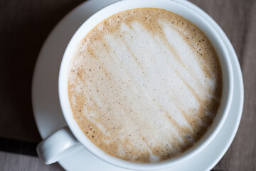 Coffee, cappuccino/latte and froth