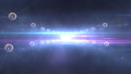 Bright stadium arena lighting spotlight 3d illustration © aleksandar nakovski