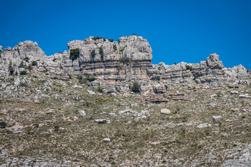 torcal national park in andalusia, spain, rock formation