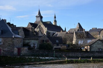 Fototapeta na wymiar Malestroit, Morbihan, Bretagne, France