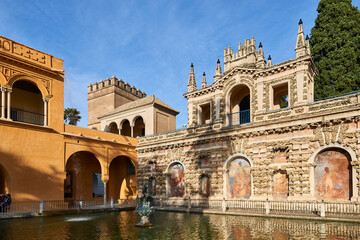 Obraz na płótnie Canvas Royal Palace (Real Alcazar) Sevilla, Andalusia, Spain, Europe.