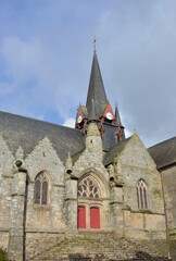 Fototapeta na wymiar église St Pierre, Sérent, Morbihan, Bretagne, France