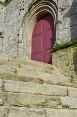 Fototapeta na wymiar Sérent church (detail), Morbihan, Bretagne, France
