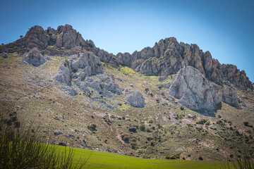 rock formations of torcal national park, andalusia, spain