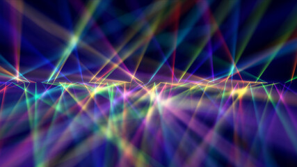 Fototapeta premium Digitally Generated Disco Laser neon Background