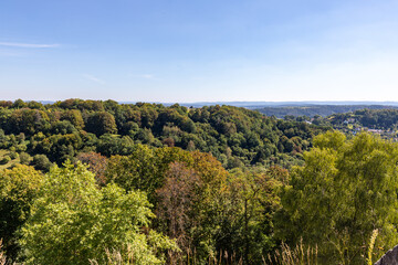 Scenic view on landscape from Veste Coburg
