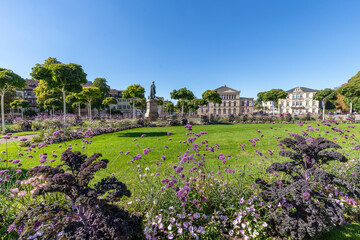 Castle square in front of Ehrenburg Castle in Coburg