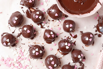 chocolate cake with cherry