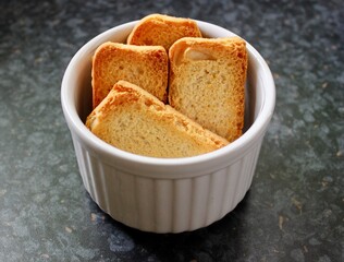 Indian cake rusk or Indian biscotti