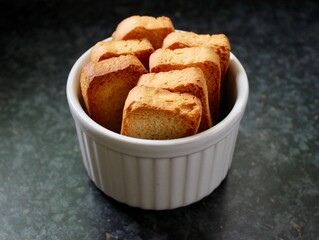 Indian cake rusk or Indian biscotti