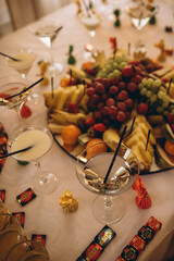 table setting at restaurant