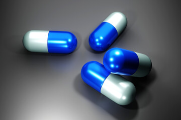 Pharmaceutical Capsules Illustration