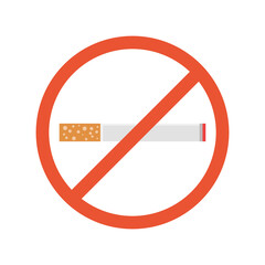 No smoking. Vector illustration.