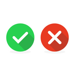 Check Mark Icons. Vector illustration.