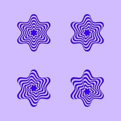 geometric star shape vector. abstract graphic element design