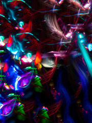 Fototapeta na wymiar background of abstract lights , defocused , neon lights, abstract psychedelic background, foto vertical