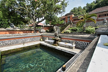 Hindu Lingsar temple in Mataram city. Built in 1714 by Anak Agung Ngurah King. Lombok Island. Indonesia. Asia.