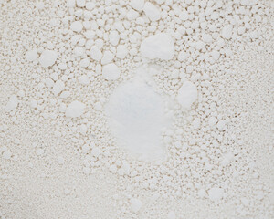 Color background and texture: white pigment.