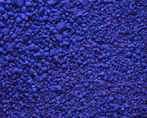 Color background and texture: blue pigment.