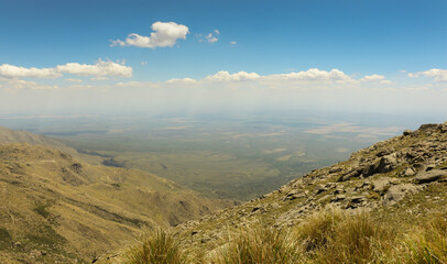 Landscape of cerro champaqui, cordoba, argentina