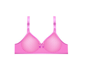 Pink woman bra. vector illustration