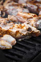 grilled chicken grilled on coals