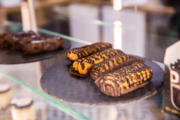 sweet cake with chocolate