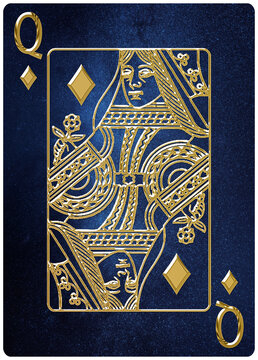 Queen Of Diamonds Playing Card