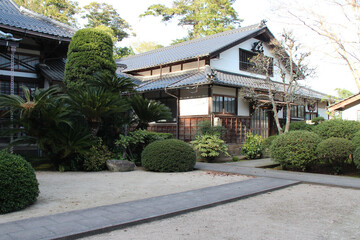 Fototapeta na wymiar temple (seiko-in) in matsue in japan 