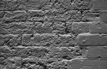 Gray brick background wall with copy space.