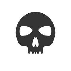 Skull and crossbones icon. Vector illustration.