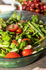 salad with tomatoes and cucumbers