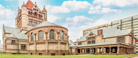 Trinitiy Church in the City of Boston Massachusetts USA

