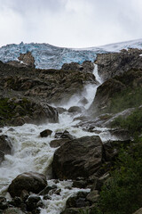River from the Buerbreen glacier in Norway