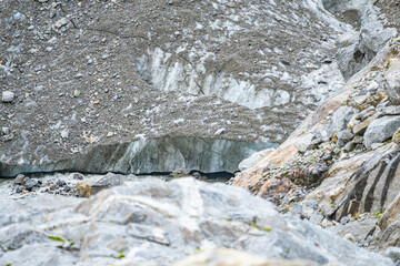 Dirty ice from the Buerbreen glacier in Norway