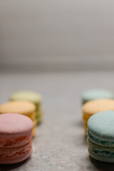 beautiful colored delicious macaroon