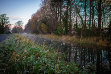 Foggy Sunrise at Irish Canal