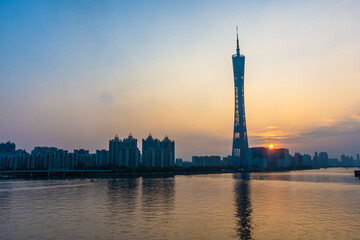 Fototapeta na wymiar Modern city of Guangzhou, China