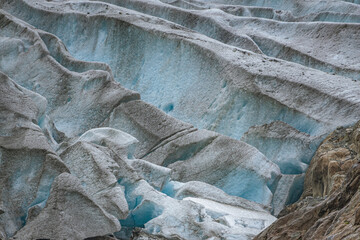 Glacier ice from the Buerbreen glacier near Odda