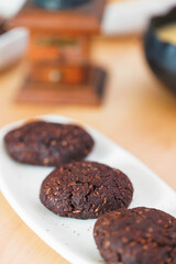 Dessert is course that concludes meal. Course consists of sweet foods. Term dessert apply many confections, such as biscuits, cakes, cookies, gelatins, ice creams, pies, puddings, sweet soups, tarts.