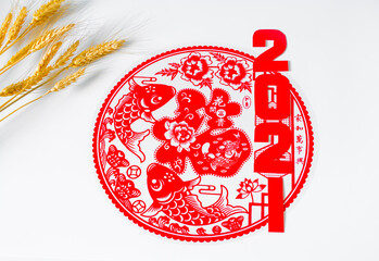 Chinese new year decorations (Chinese Translation: blessings)