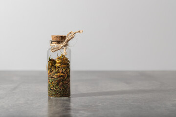 Hypericum perforatum flask