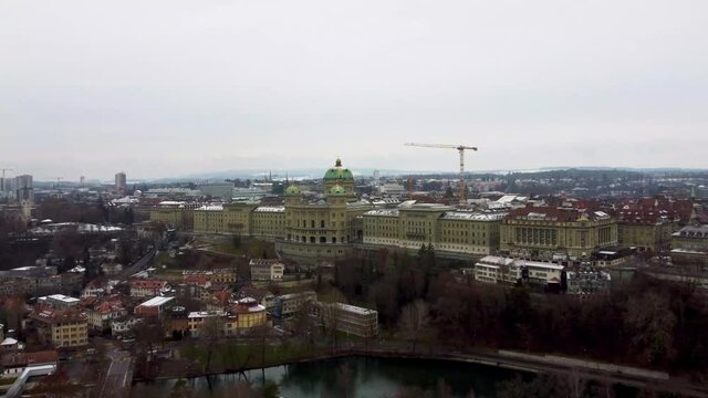 Flug nach Bundeshaus Bern 