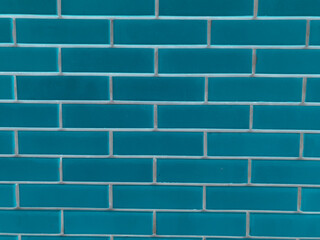 Seamless fragment of a blue brick wall. brickwork for the background or texture. taken in inversion...