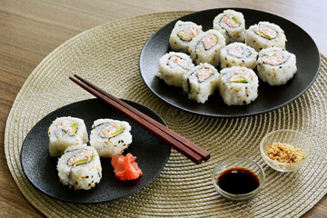 California sushi rolls