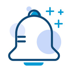 Obraz premium Notification icon for the interface and mobile apps in a modern style